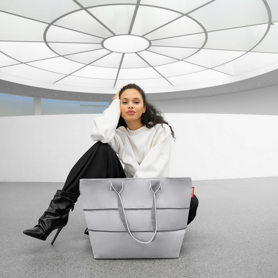Reisenthel shopper e1 herringbone grey (Damentasche,grau) Günstig kaufen