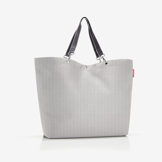 Reisenthel shopper XL herringbone grey (Strandtasche,grau) Flash Sale
