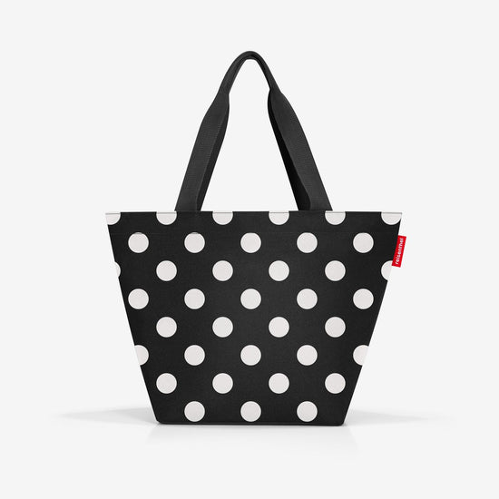 Reisenthel shopper M dots white (Handtasche,schwarz) Bis zu 65% Rabatt