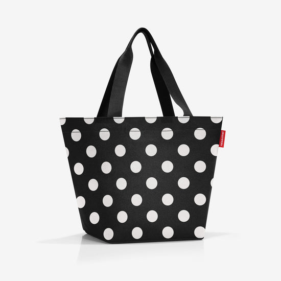 Reisenthel shopper M dots white (Handtasche,schwarz) Bis zu 65% Rabatt