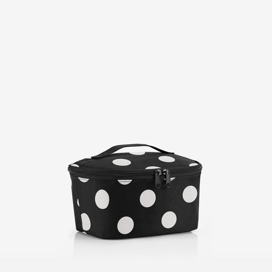 Reisenthel coolerbag S pocket dots white (Kühltasche,schwarz) 2025