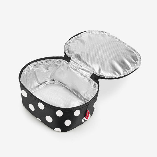 Reisenthel coolerbag S pocket dots white (Kühltasche,schwarz) 2025