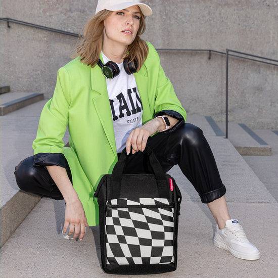 Reisenthel allrounder R op-art (Rucksack,schwarz) Rabatt