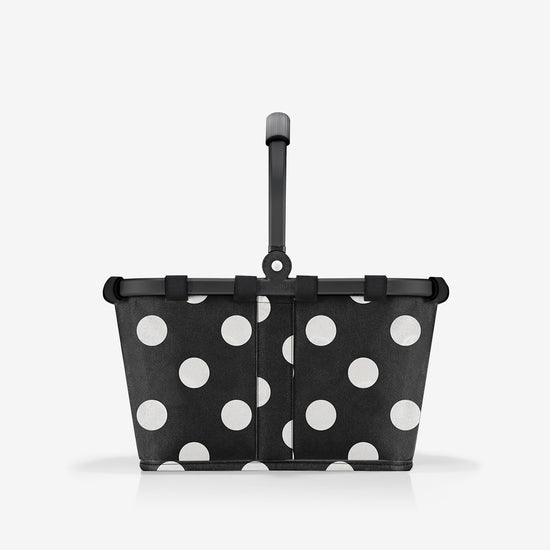 Reisenthel carrybag XS frame dots white (Kleiner Einkaufskorb,schwarz) Osterangebot