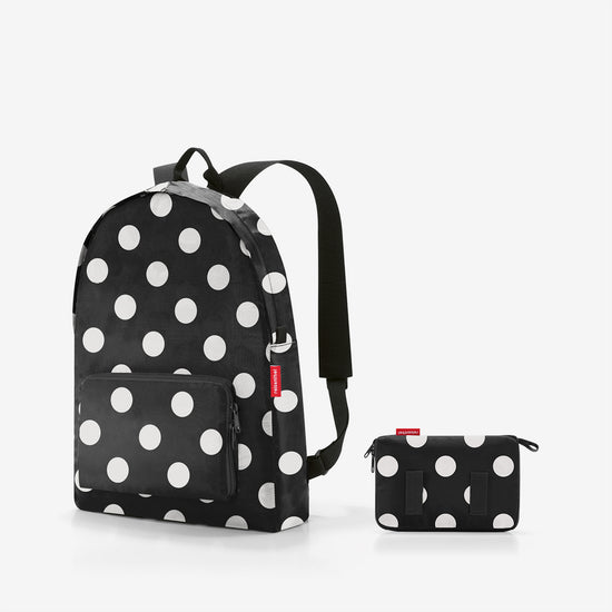 Reisenthel mini maxi rucksack dots white (Rucksack,schwarz) Tiefpreis