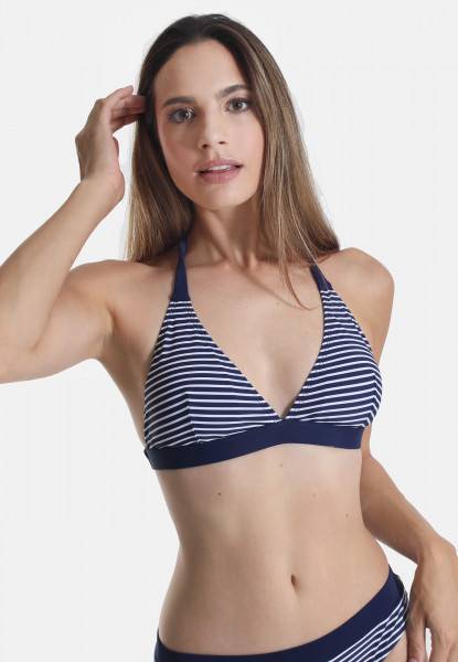 Sassamode Triangel Bikini-Top STRIPE PRINT Neuheiten