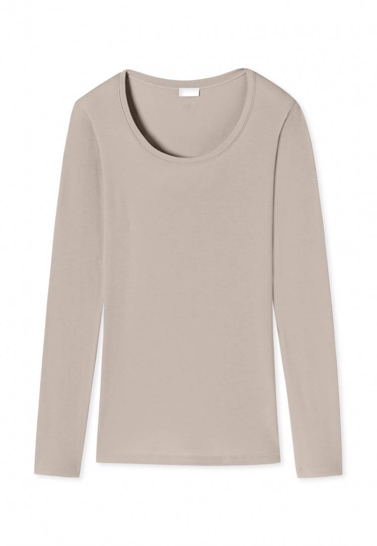Schiesser Shirt langarm beige - Revival Martina Preisnachlass
