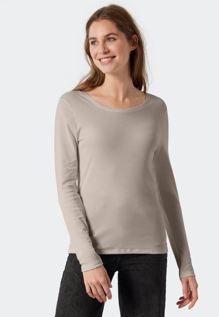 Schiesser Shirt langarm beige - Revival Martina Preisnachlass