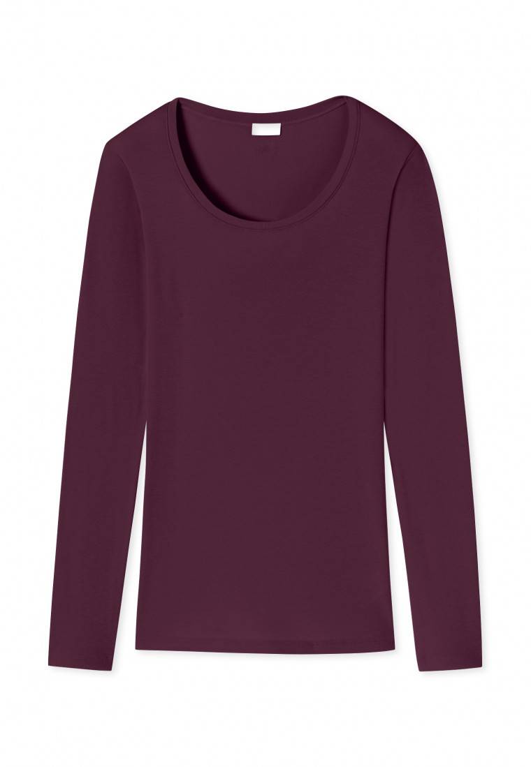 Schiesser Shirt langarm pflaume - Revival Martina Cyber Monday