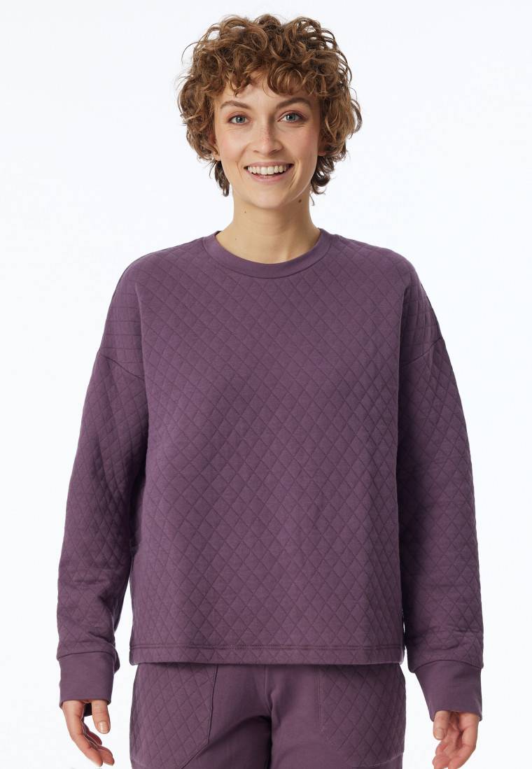 Schiesser Sweatshirt Jersey-Quiltstoff und Sweatware malve - Mix+Relax Muttertagsangebot