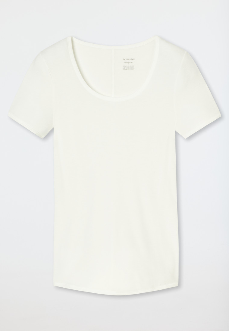 Schiesser Shirt kurzarm naturweiß - Personal Fit Neueste Mode