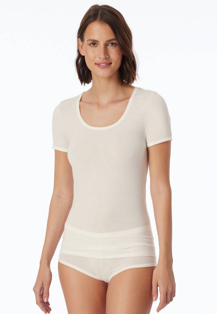 Schiesser Shirt kurzarm naturweiß - Personal Fit Neueste Mode