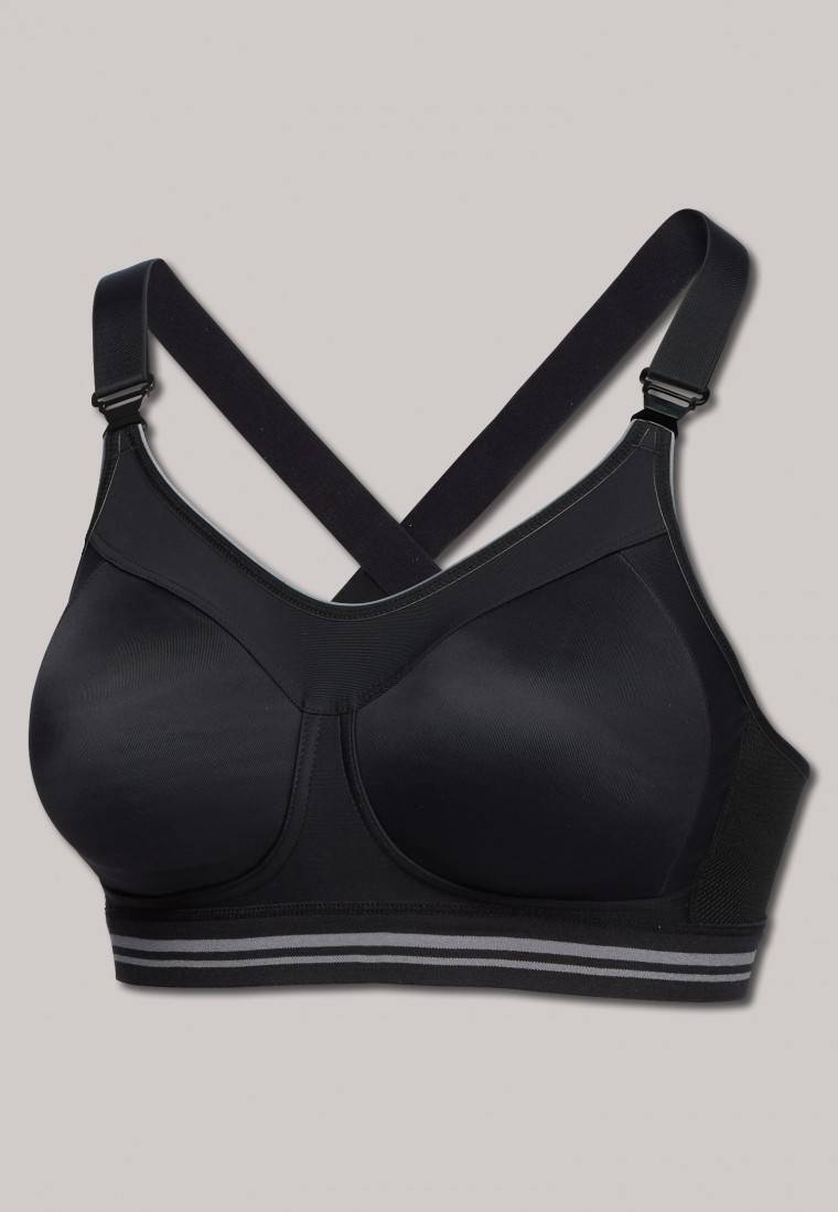 Schiesser Sport-BH Aktiv High Impact schwarz - SCHIESSER Sport Tägliche Deals