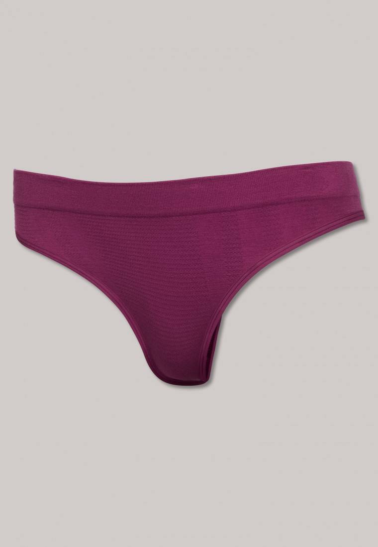 Schiesser Thong seamless Bambus beere - Active Mesh Bamboo VIP-Rabatte