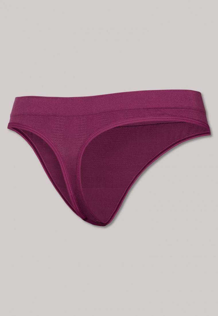 Schiesser Thong seamless Bambus beere - Active Mesh Bamboo VIP-Rabatte