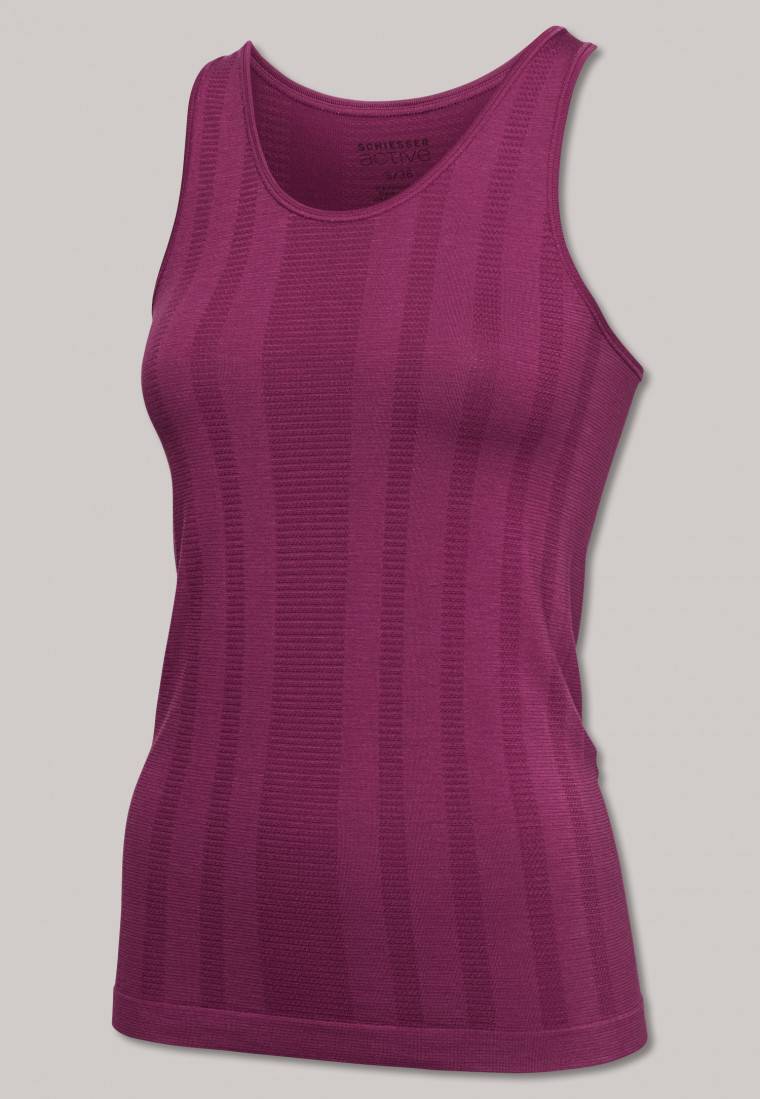 Schiesser Top seamless Bambus beere - Active Mesh Bamboo Tiefpreis