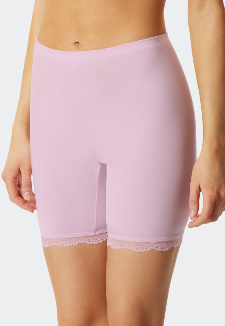 Schiesser Biker-Shorts Microfaser Spitze flieder - Biker Story Zeitbegrenzte Promotion