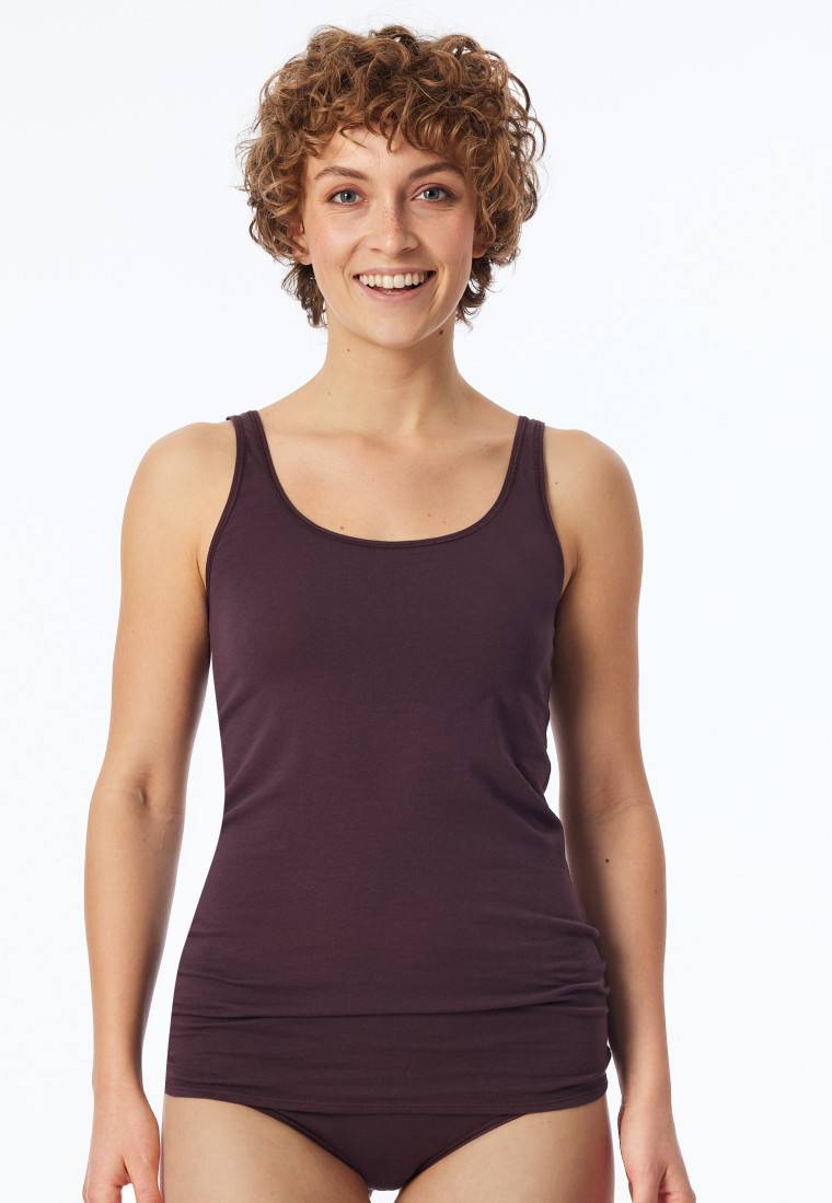 Schiesser Top 2er-Pack Organic Cotton dunkelblau/bordeaux - 95/5 Organic Bis zu 60% Rabatt