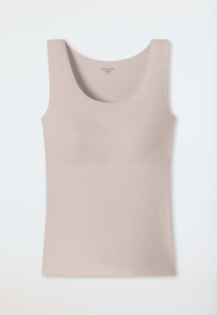 Schiesser Top wärmend herausnehmbare Pads sand - Invisible Soft Warming Vierteljährliche Förderung