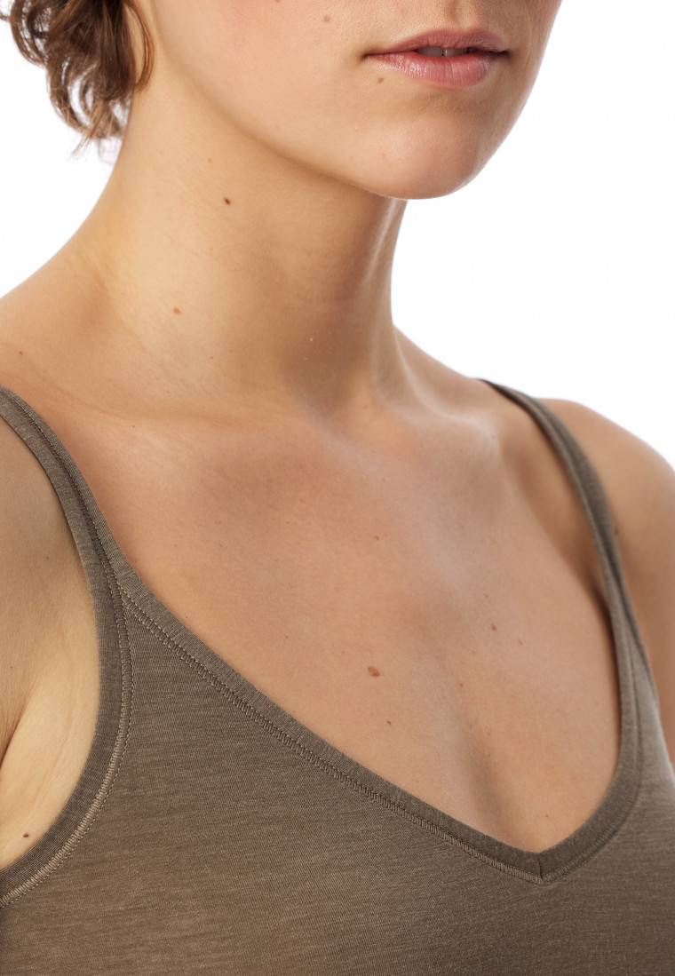 Schiesser Spaghetti-Top taupe - Personal Fit 2025