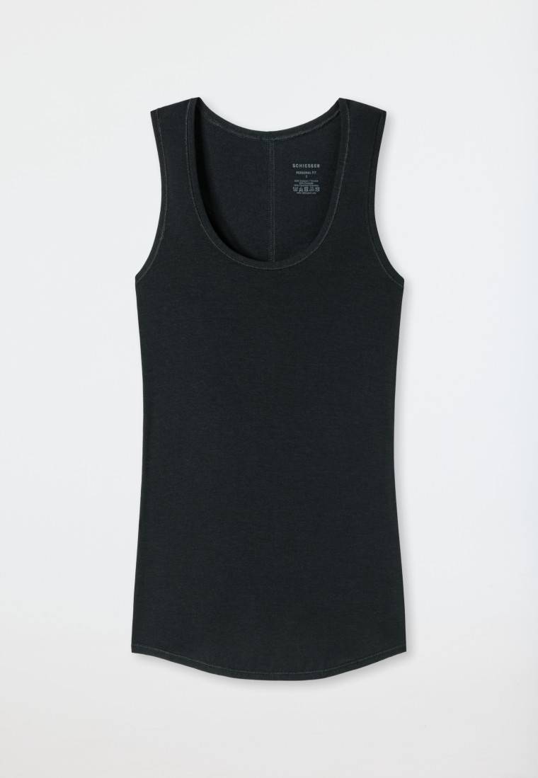 Schiesser Tank Top schwarz - Personal Fit Outlet
