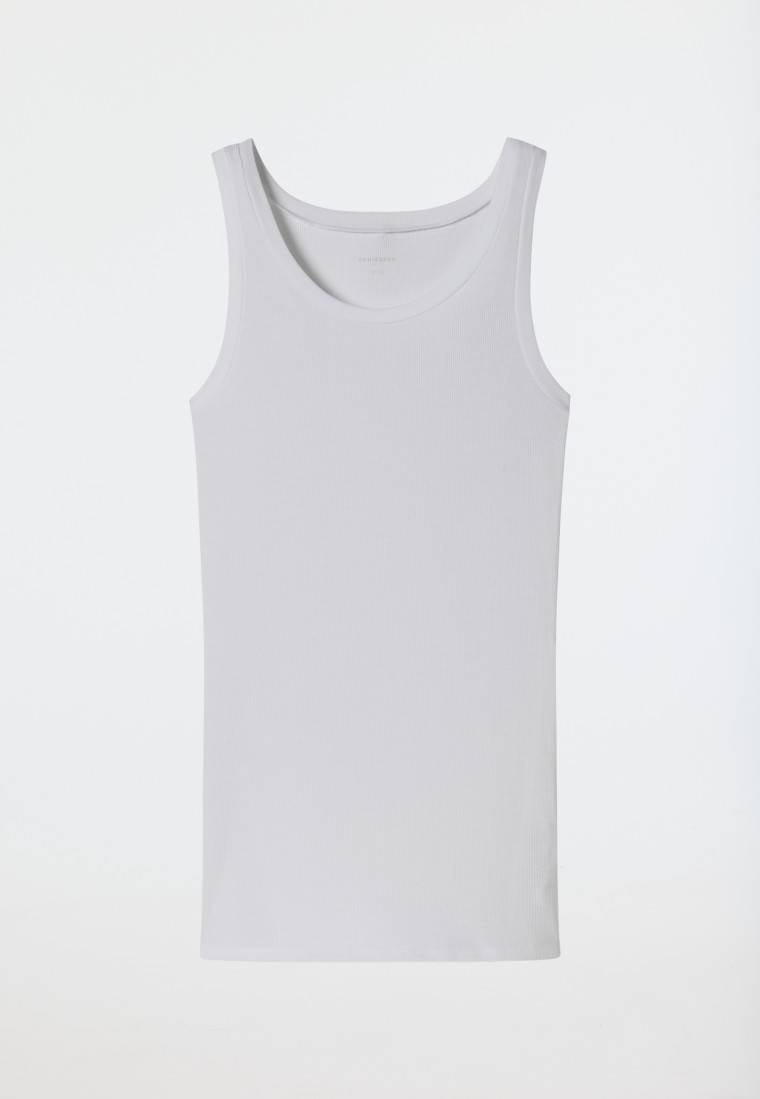 Schiesser Tanktop Doppelripp Organic Cotton weiß - Pure Rib Angebote