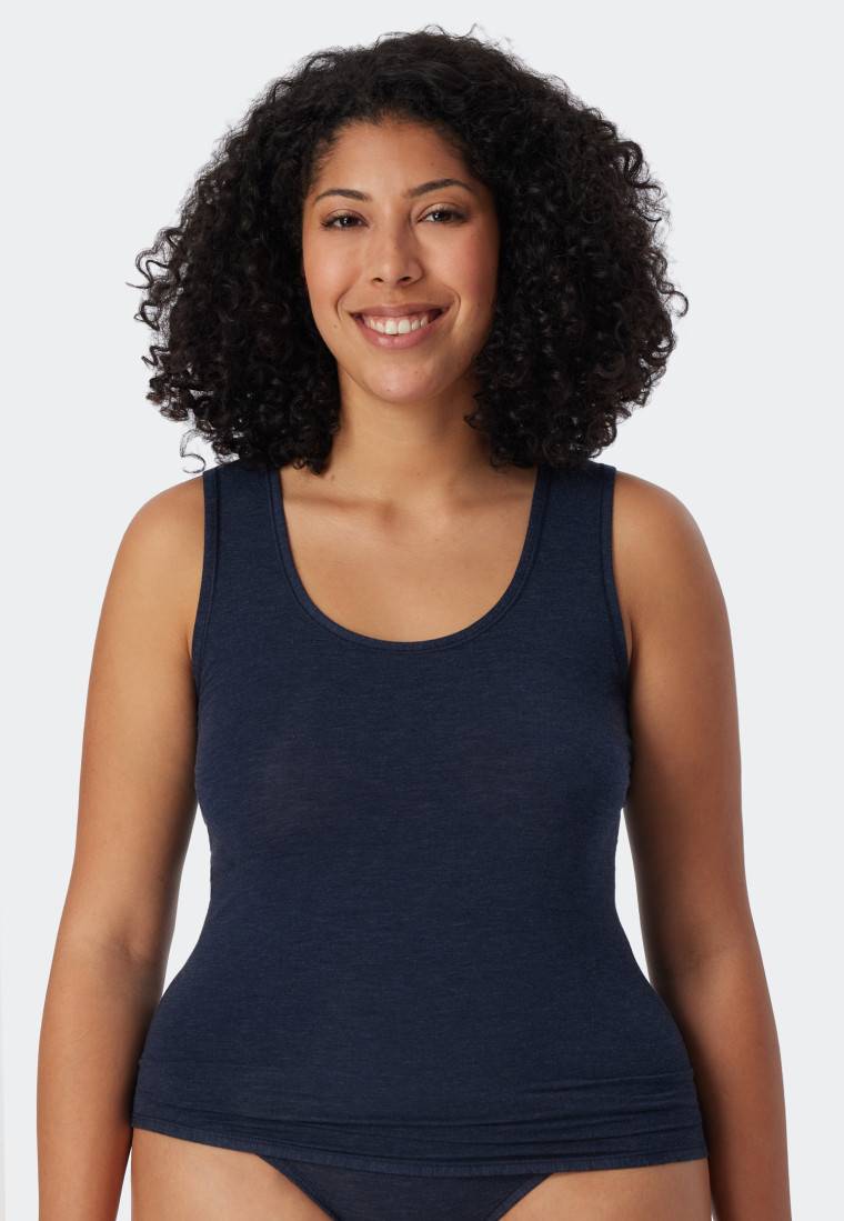 Schiesser Tank Top nachtblau - Personal Fit Blitzverkäufe