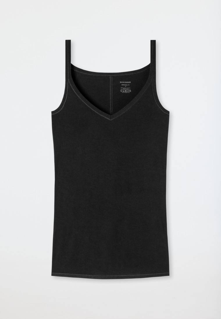 Schiesser Spaghetti-Top schwarz - Personal Fit Günstig kaufen