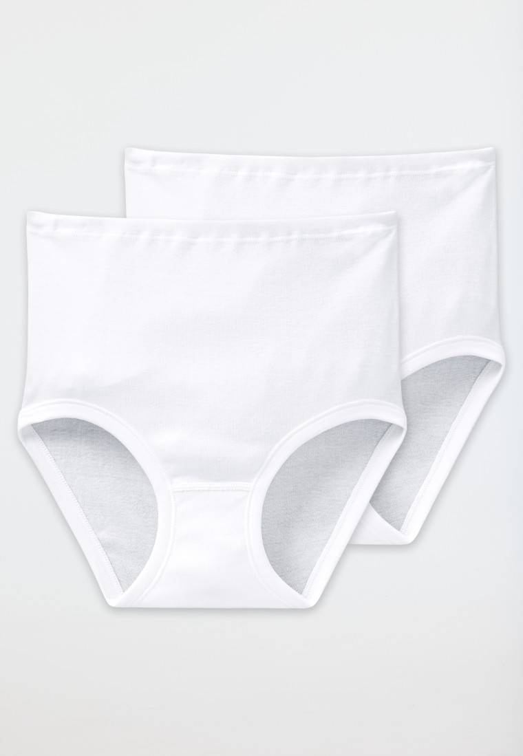 Schiesser Taillenslips 2er- Pack Feinripp weiß - Original Feinripp Preisnachlass
