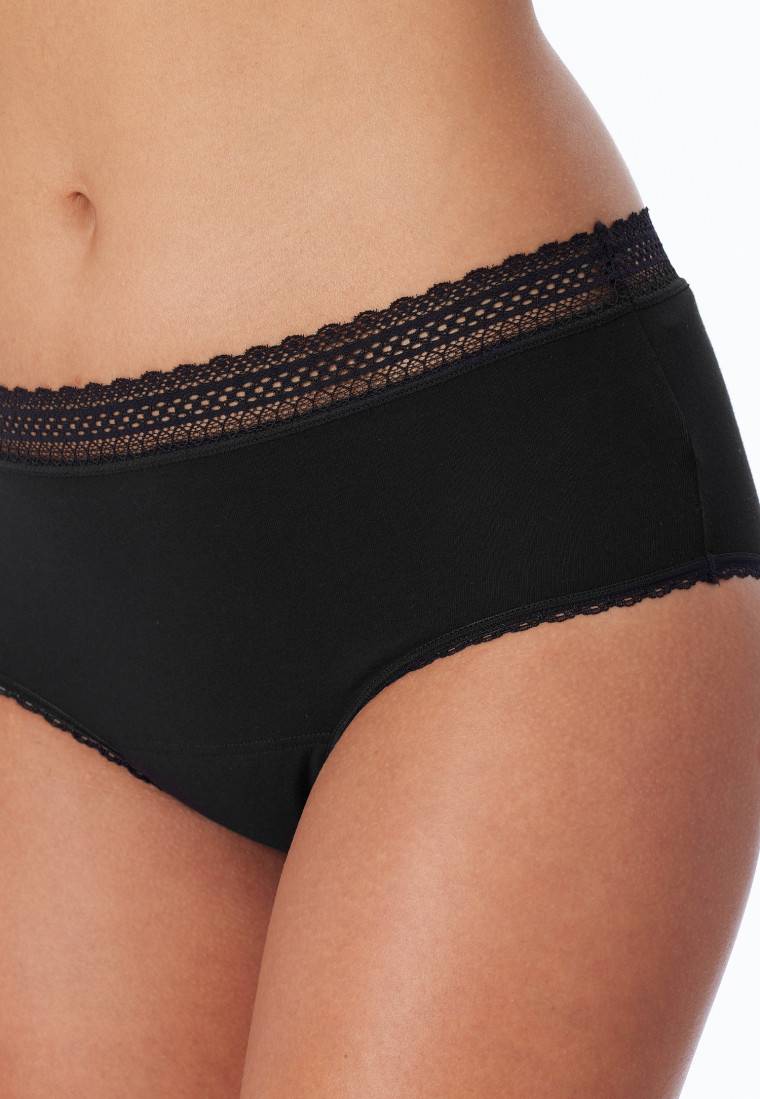 Schiesser Periodenpantys 2er-Pack Spitze schwarz - Secret Care Saisonschlussverkauf