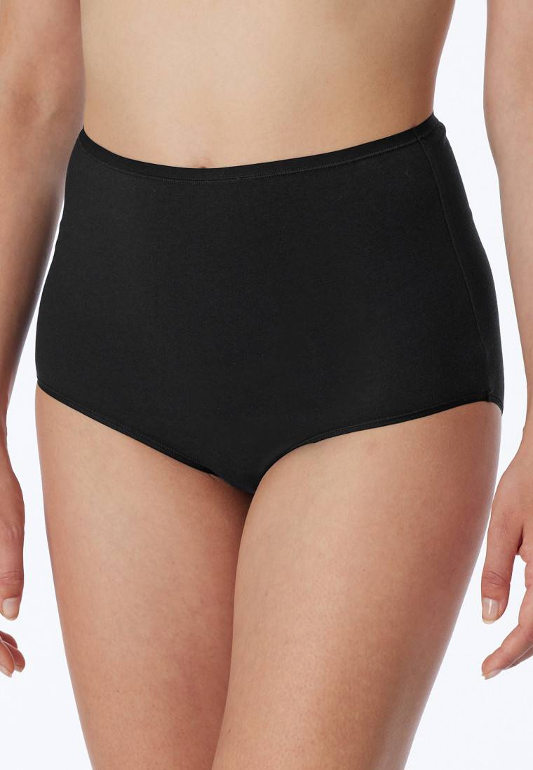 Schiesser Maxislips 2er-Pack Organic Cotton schwarz - 95/5 Weihnachtsangebot