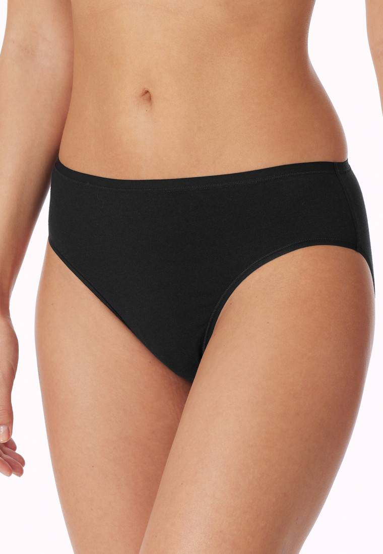 Schiesser Tai-Slips 2er-Pack Organic Cotton schwarz - 95/5 Vatertagsangebot