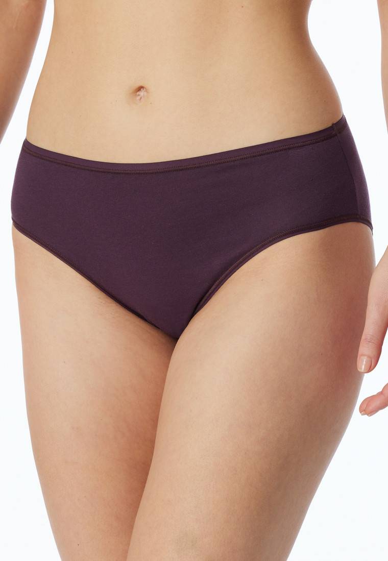Schiesser Slips 2er-Pack Organic Cotton dunkelblau/pflaume - 95/5 Valentinstagsangebot