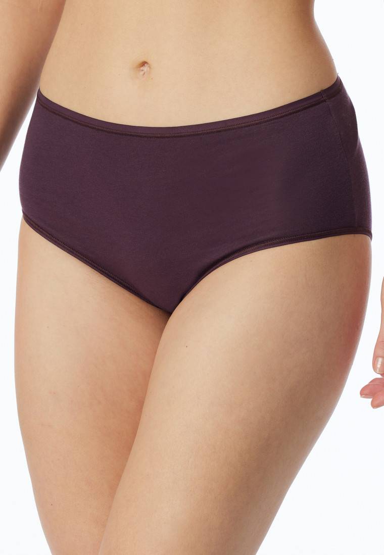 Schiesser Midislip 2er-Pack Organic Cotton nachtblau/pflaume - 95/5 Jubiläumsangebot