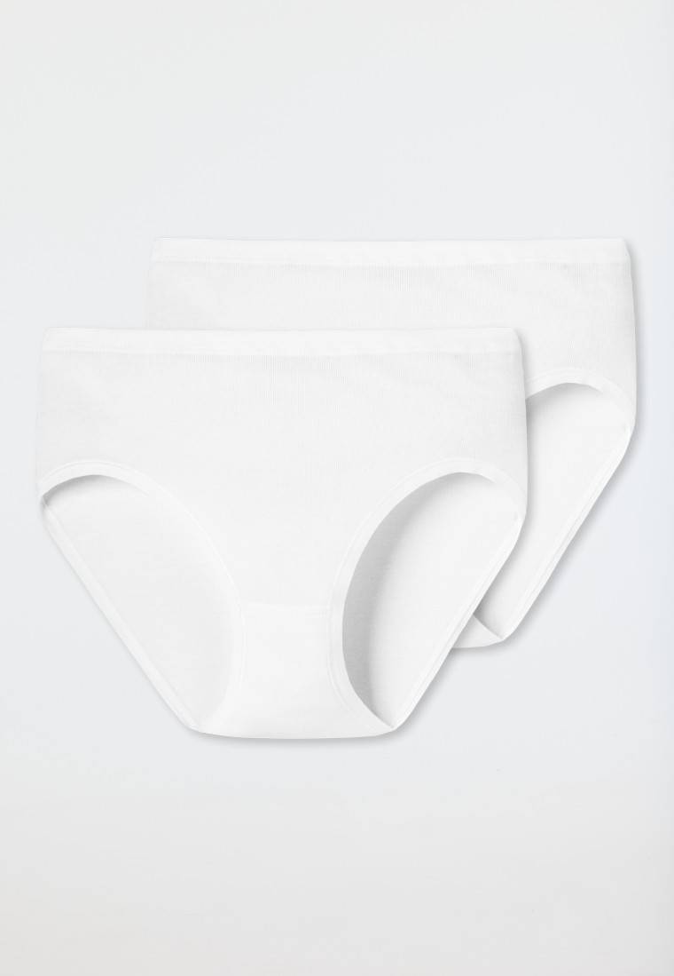 Schiesser Hüftslips 2er-Pack Feinripp weiß - Original Classics Heißer Verkauf