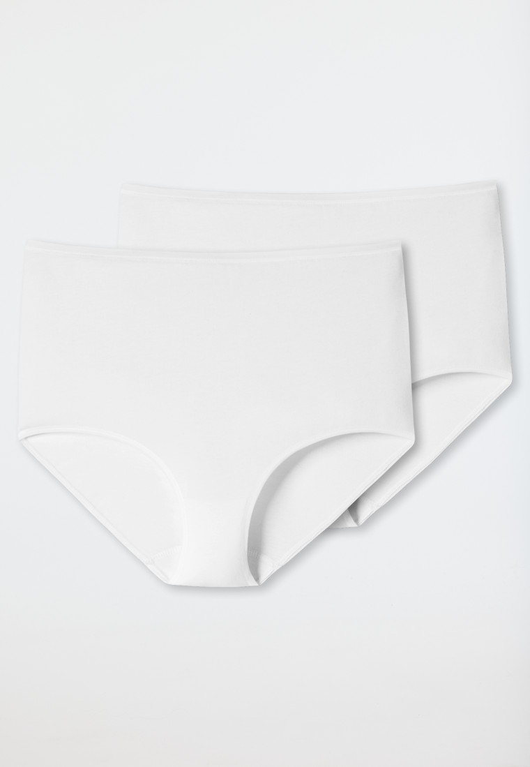 Schiesser Maxislips 2er-Pack Organic Cotton weiß - 95/5 Blitzangebot