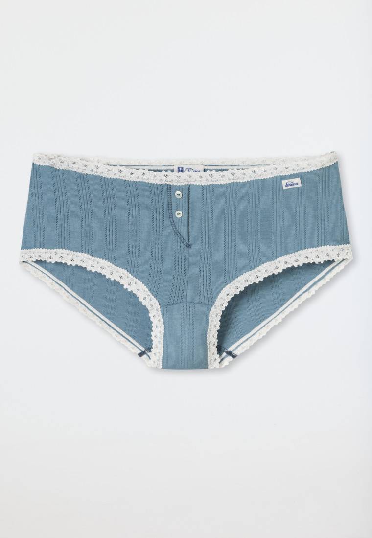 Schiesser Micro Pants blaugrau - Revival Agathe Begrenzte Freigabe