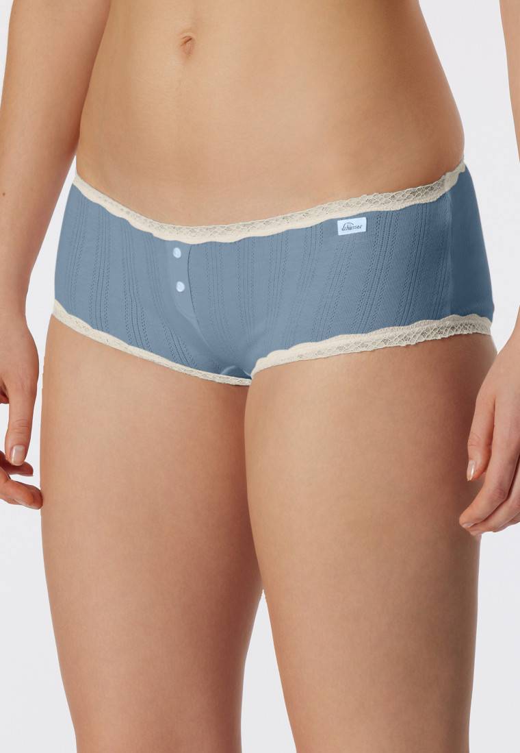Schiesser Micro Pants blaugrau - Revival Agathe Begrenzte Freigabe