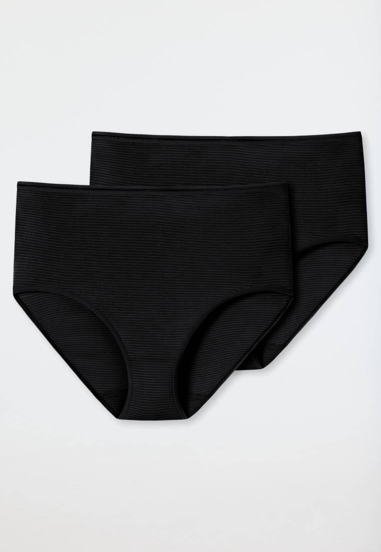 Schiesser Midi-Slips 2er-Pack schwarz - Modal Essentials Letzte 2 Tage