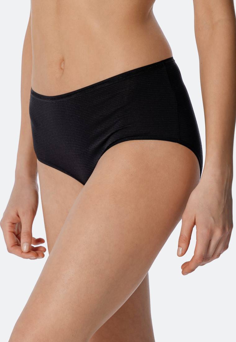 Schiesser Midi-Slips 2er-Pack schwarz - Modal Essentials Letzte 2 Tage