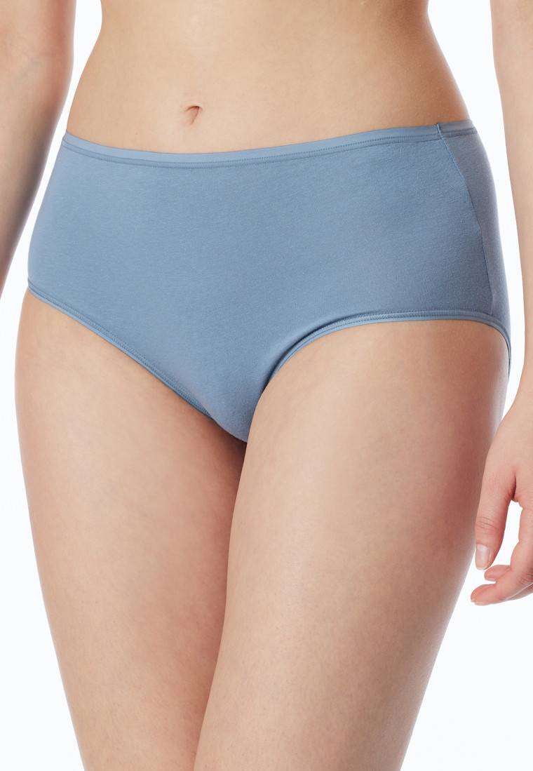 Schiesser Midislip 2er-Pack Organic Cotton schwarz/graublau - 95/5 Letzter Tag