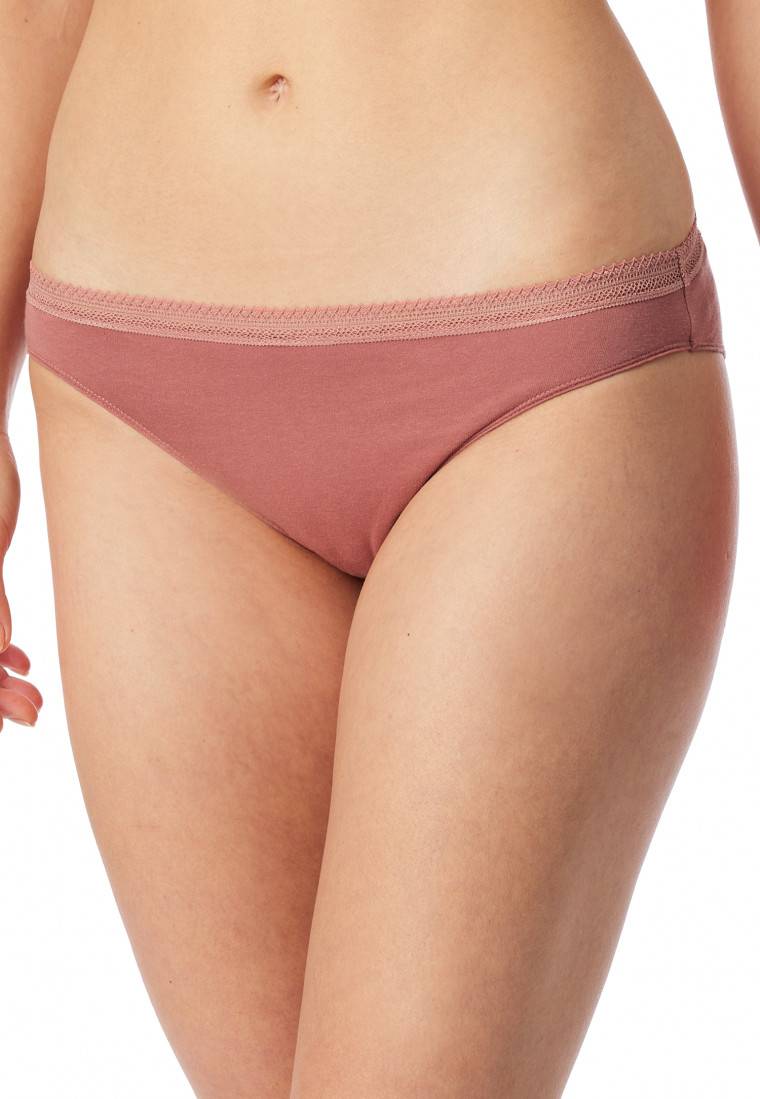 Schiesser Rio-Slips 2er-Pack Spitze terracotta/sand - Cotton Lace Bis zu 50% Rabatt