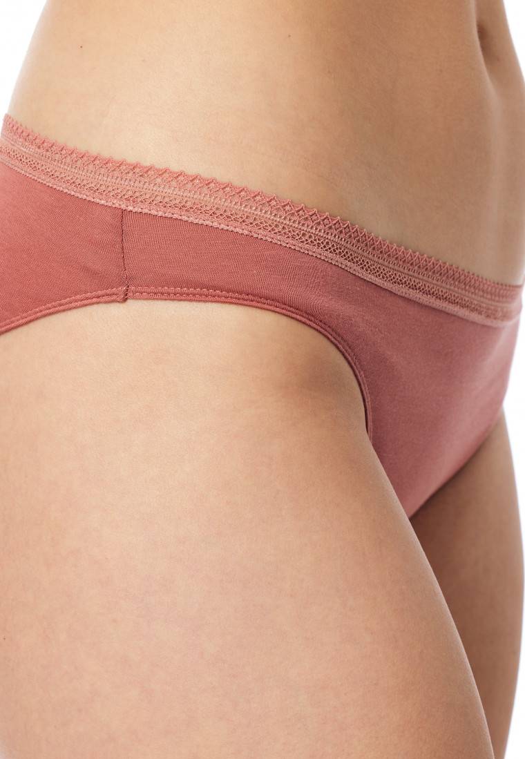 Schiesser Rio-Slips 2er-Pack Spitze terracotta/sand - Cotton Lace Bis zu 50% Rabatt