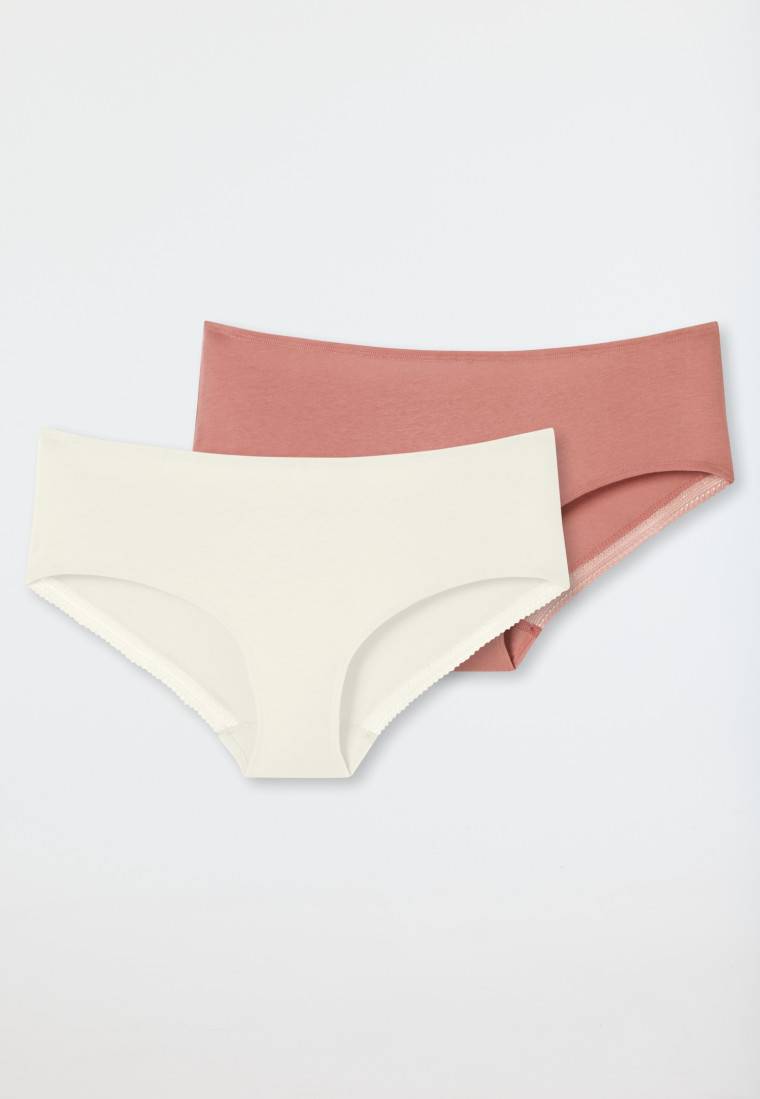 Schiesser Pantys 2er-Pack beige/siena - Cotton Lace Bis zu 65% Rabatt