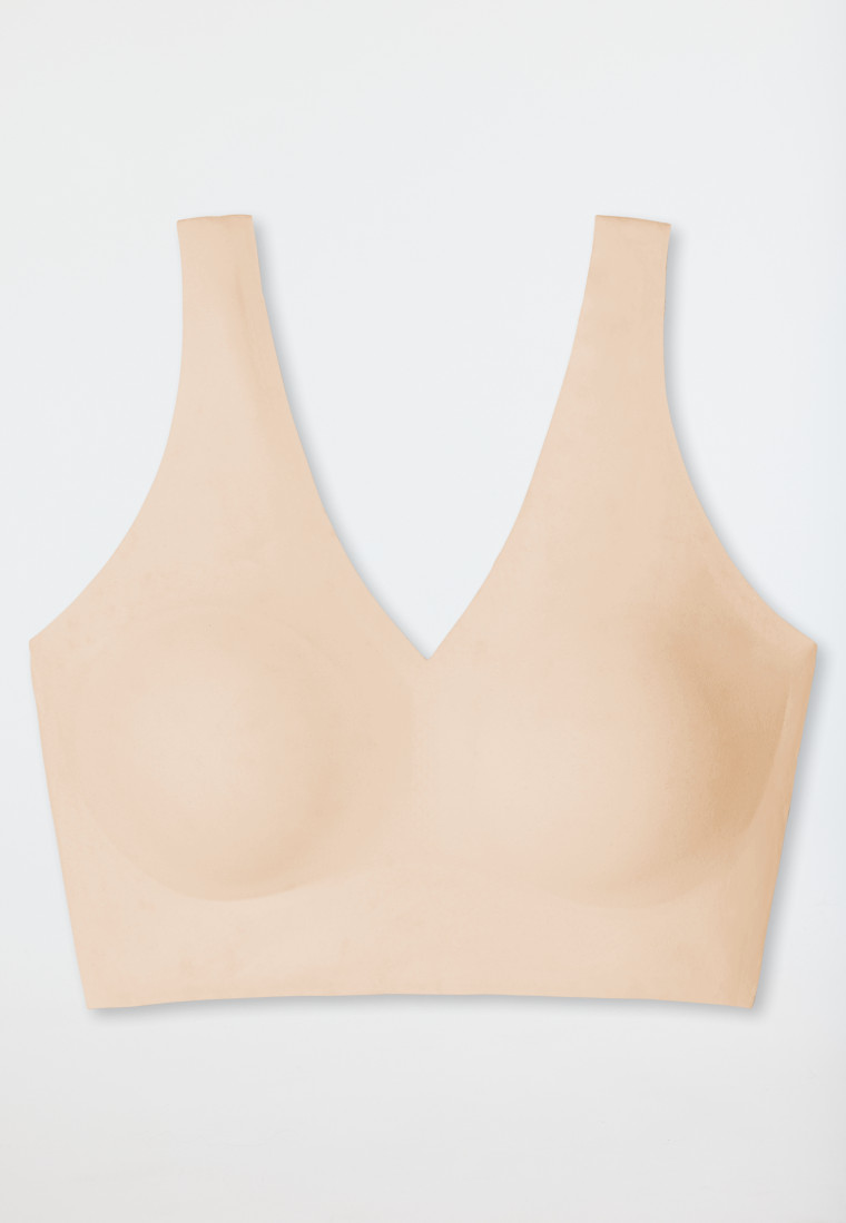 Schiesser Bustier Microfaser herausnehmbare Pads sand - Invisible Soft Bis zu 55% Rabatt