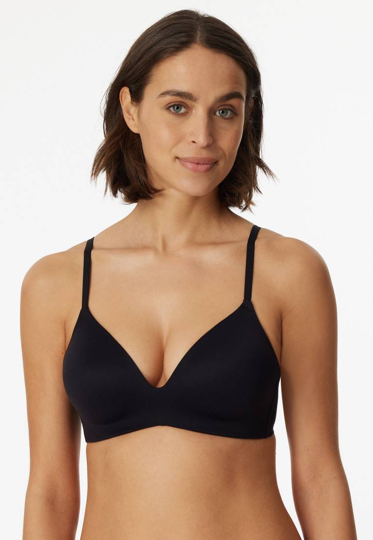 Schiesser BH ohne Bügel gepadded schwarz - Invisible Soft Nur noch ein Tag übrig