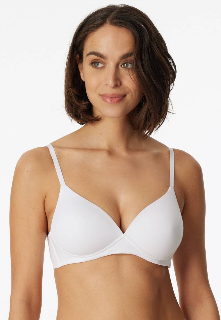 Schiesser Soft BH Organic Cotton mit Schale weiß - 95/5 Kostenloser Versand international