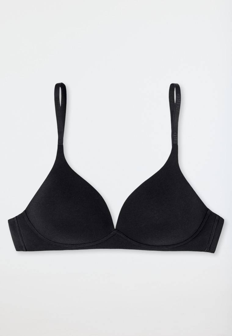 Schiesser Soft BH Organic Cotton mit Schale schwarz - 95/5 Fabrikladen