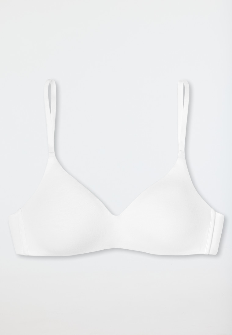 Schiesser Soft BH Organic Cotton gepaddet ohne Bügel weiß - 95/5 Black Friday Preise