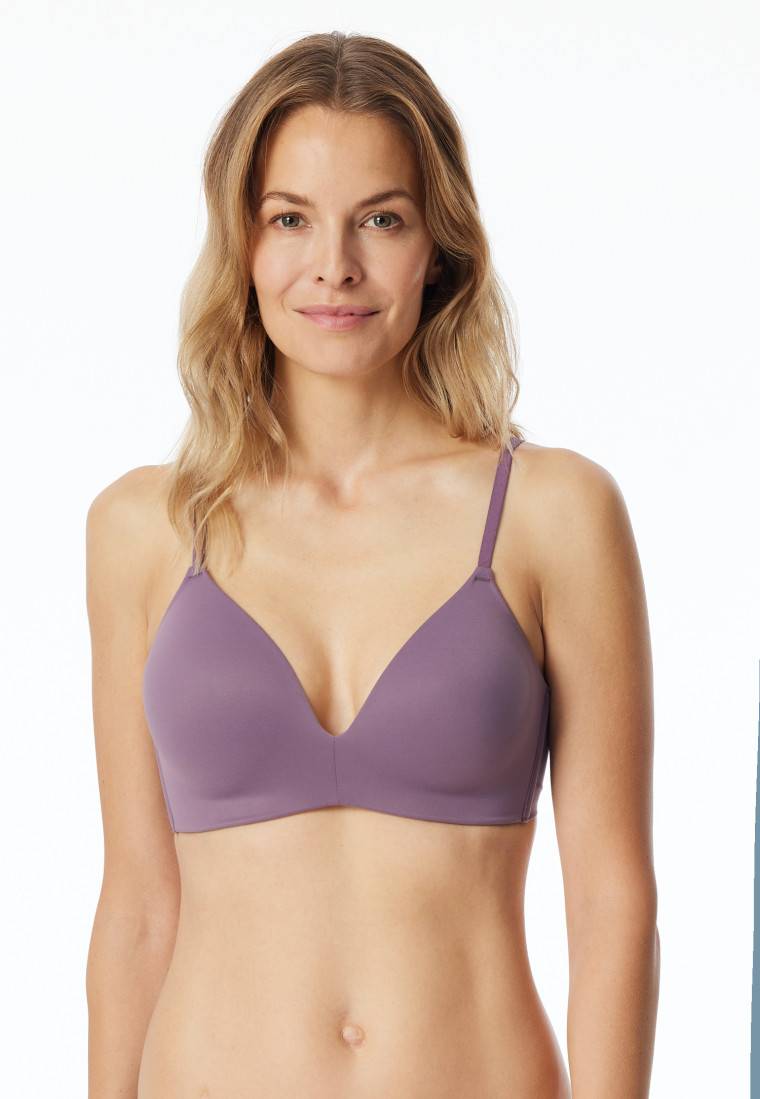 Schiesser Soft-BH gepadded ohne Bügel malve - Invisible Soft 50% Rabatt für begrenzte Zeit